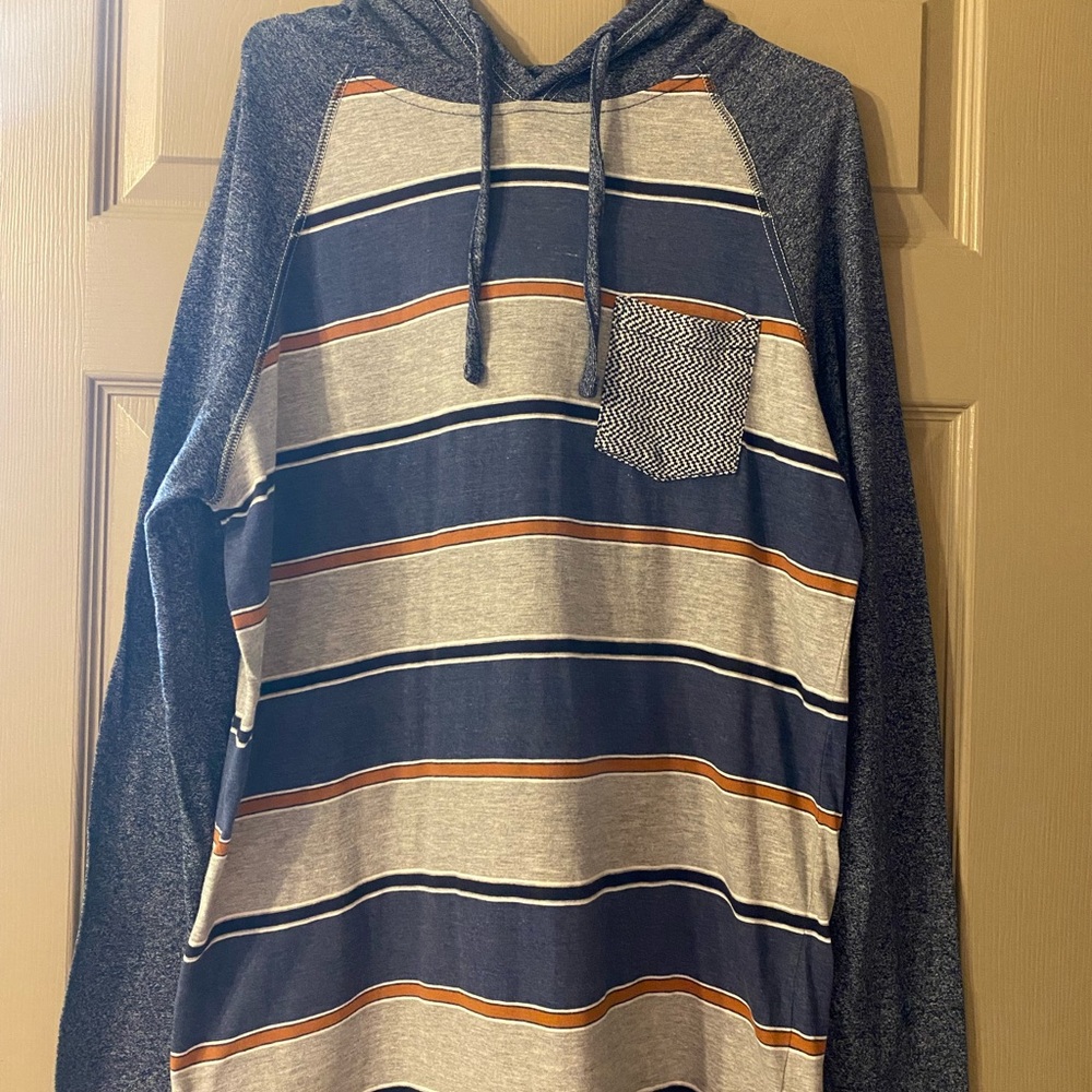 Men’s XL Rustic Blue hooded pullover